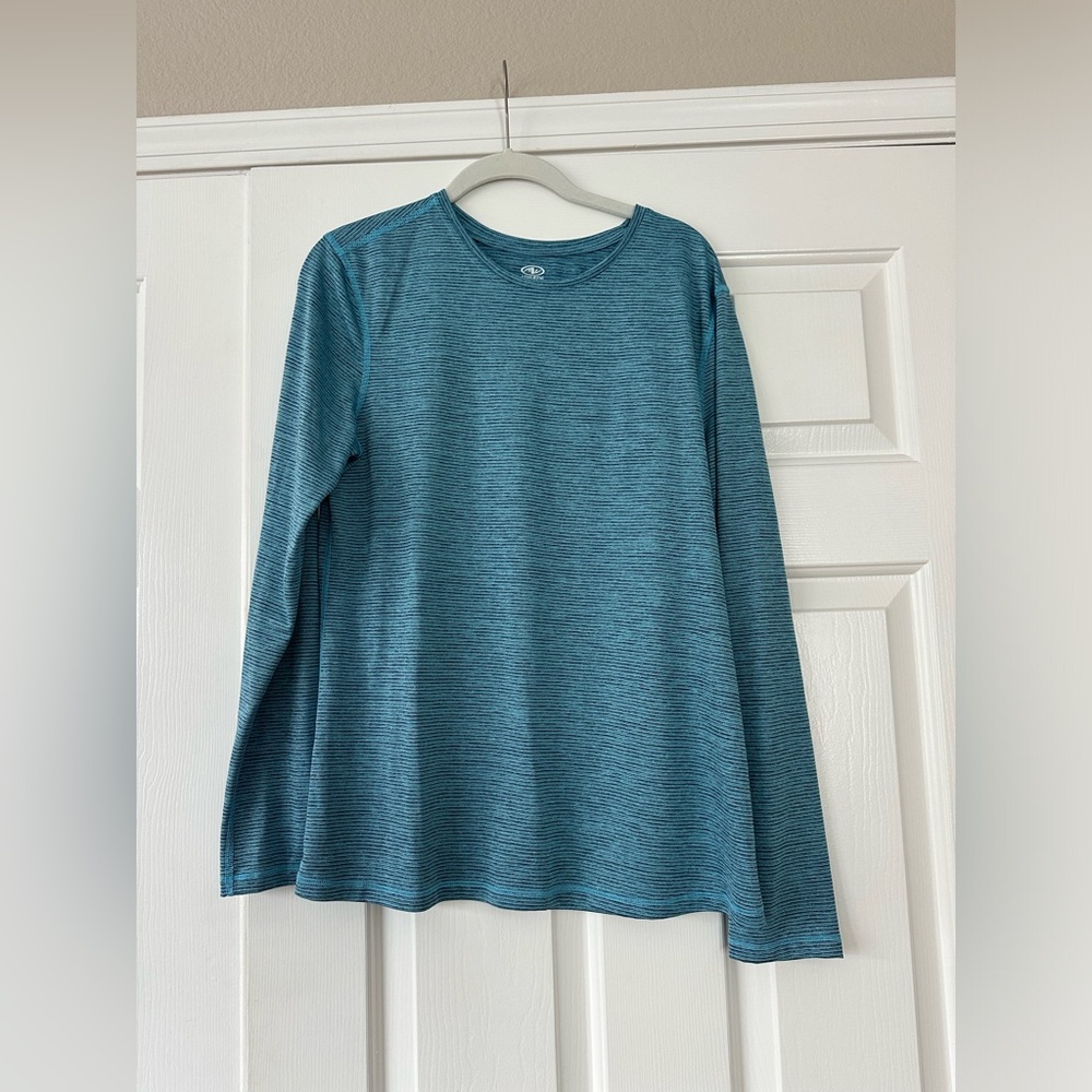 Blue Long Sleeve Top